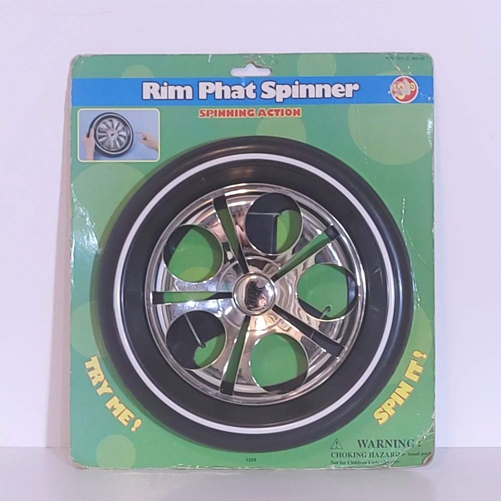 Vintage 2005 Excite Rim Phat Spinner Toy Chrome Spinning Action Car Wheel 1324